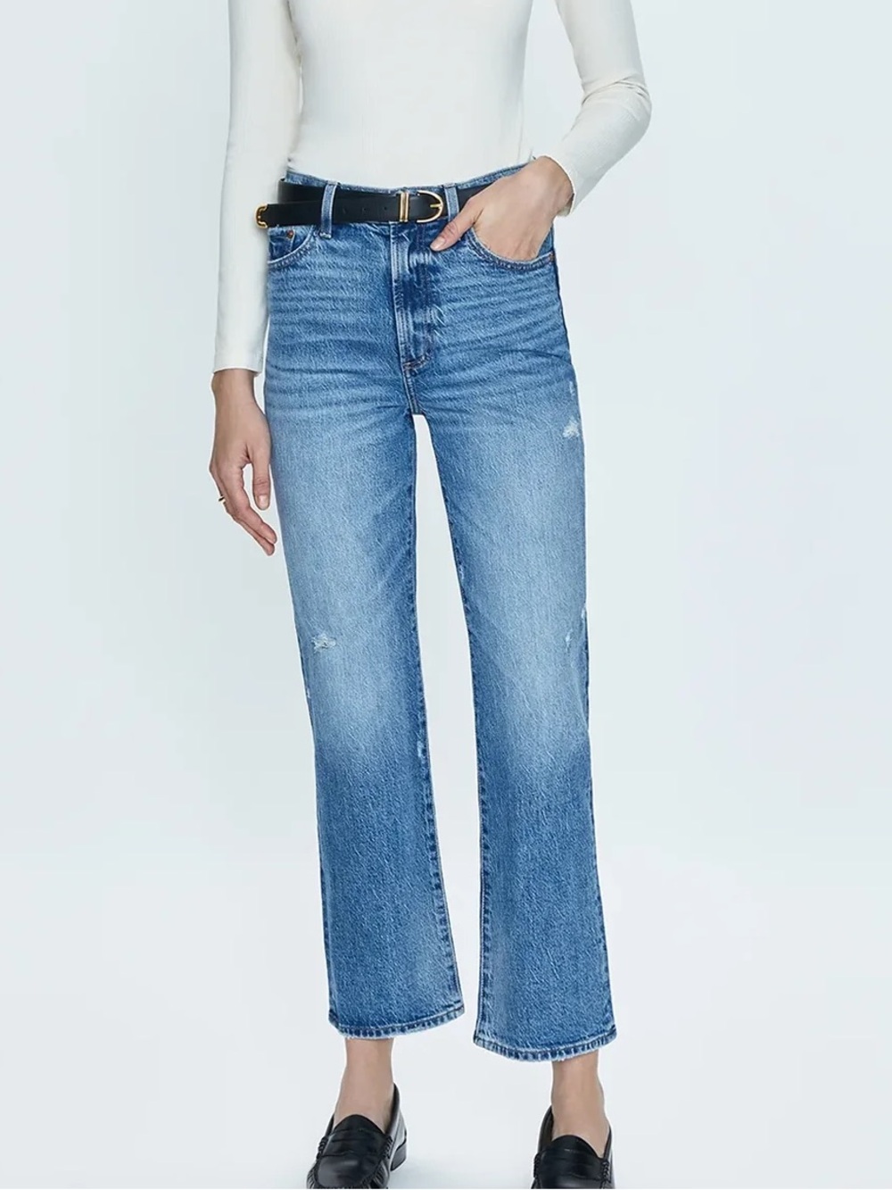 Pistola Ally High Rise Ankle Boot Jeans Central Vintage Size 24